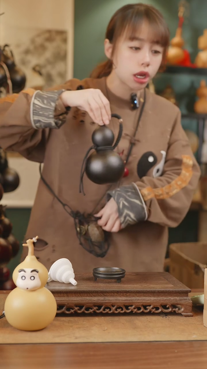 【闪购商品】24号精品天然大漆工艺防渗内胆酒葫芦~