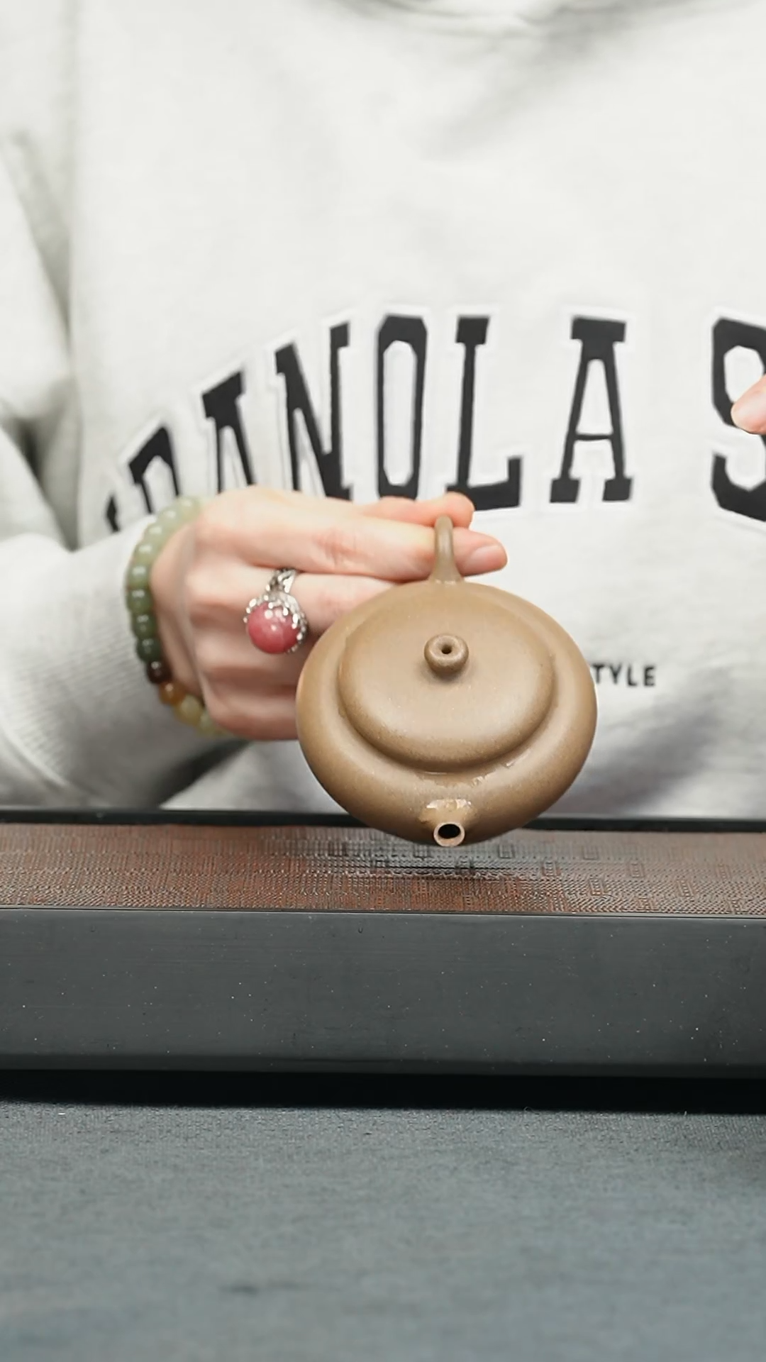 【闪购商品】紫砂茶壶五堂 莲池古式-扁灯