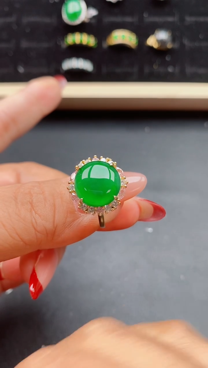 【闪购商品】翡翠戒指银S925镶嵌1321321