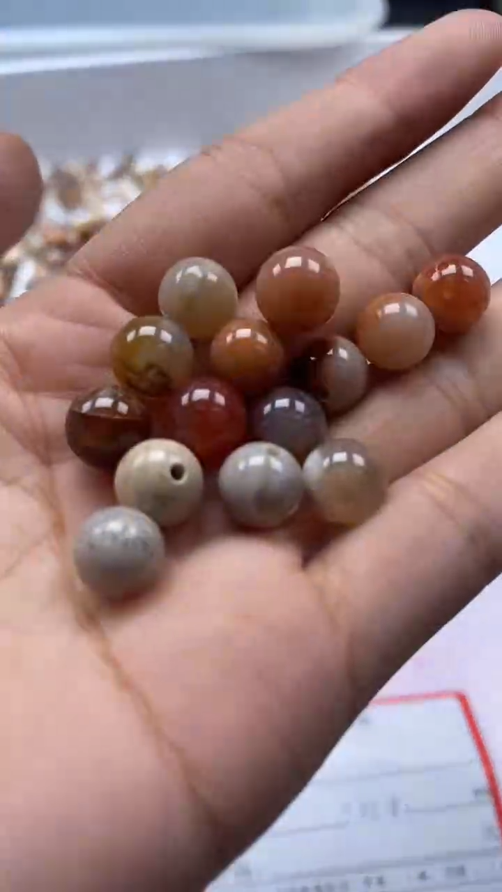 未镶嵌颈饰玛瑙/玉髓W1224-珊*瑚*玉8mm*30颗