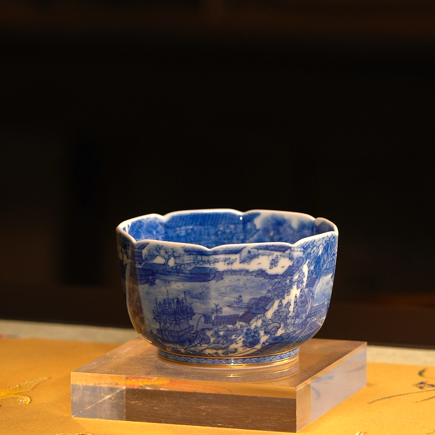 LXT红丰窑红丰珍藏 清明上河图满绘八方杯