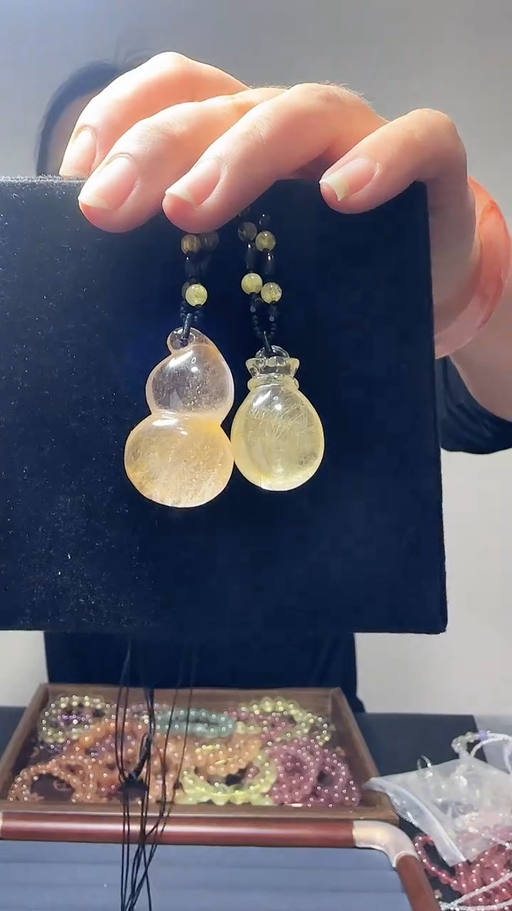 发晶摆件未镶嵌天然发晶吊坠889