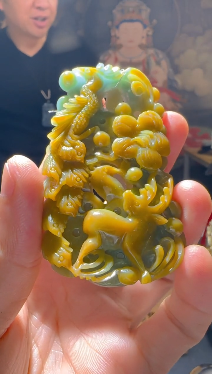 【闪购商品】定制翡翠未镶嵌L-@@QJSXJ220065