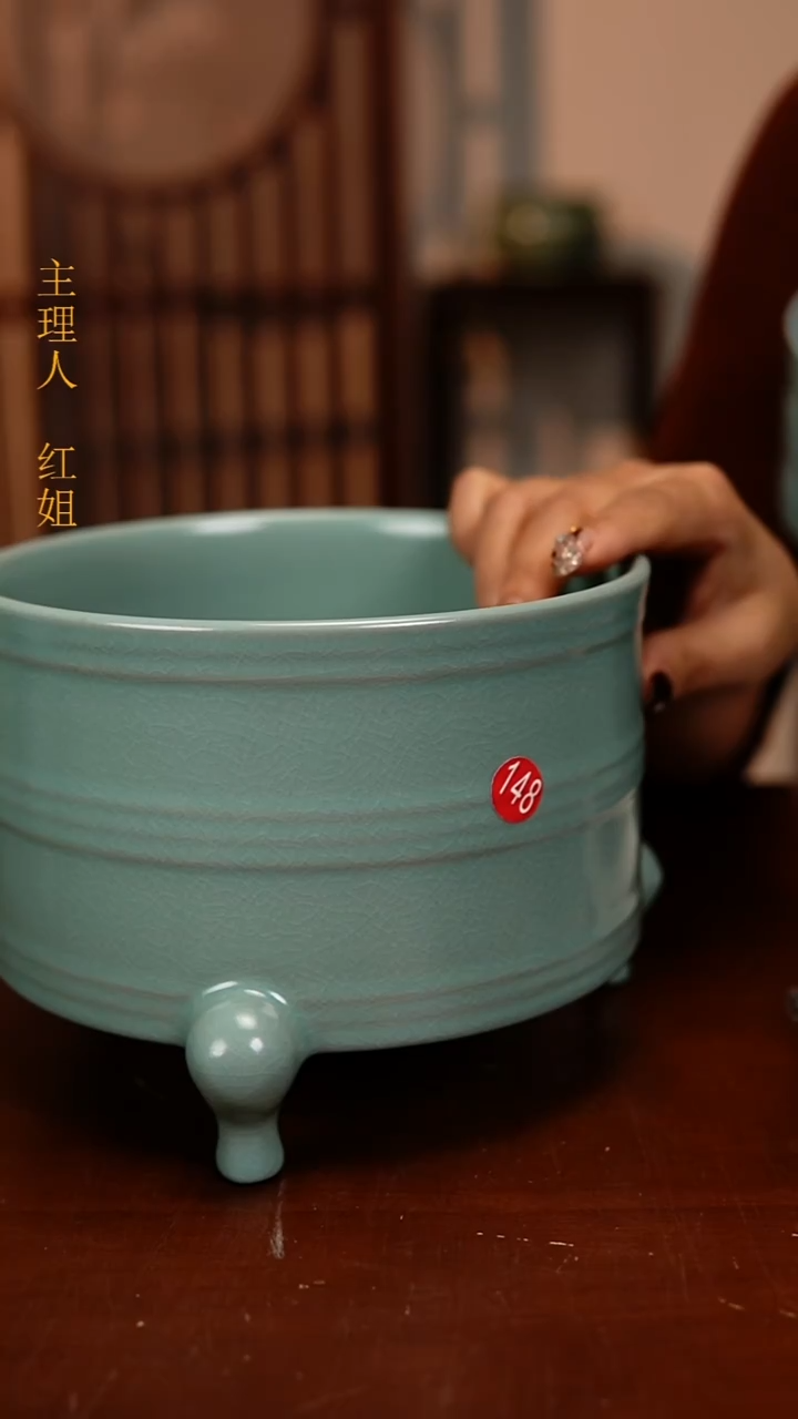 瓷片原产地原矿釉汝瓷