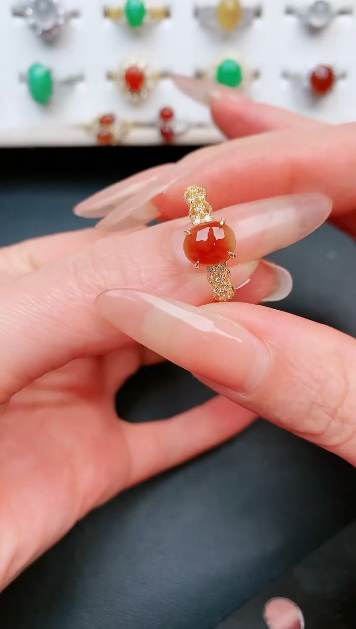 【闪购商品】翡翠戒指银S925镶嵌......