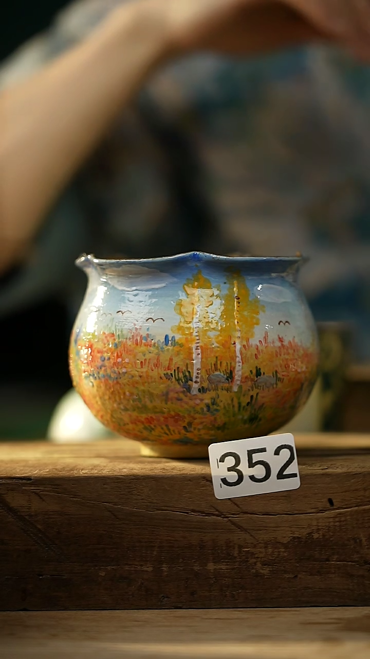 【闪购商品】瓷片油画风·彩绘·设计师石一款  手握