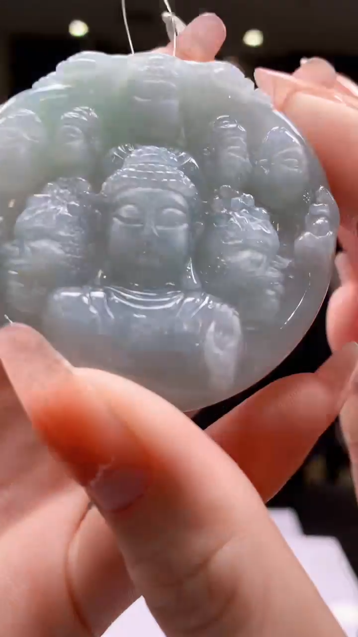 【闪购商品】定制翡翠未镶嵌1074-毛货挂件26