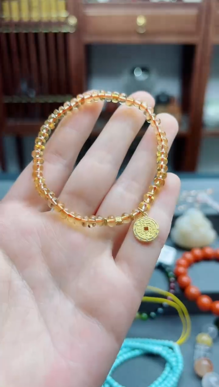 手串未镶嵌水晶黄水晶手串SCTZ