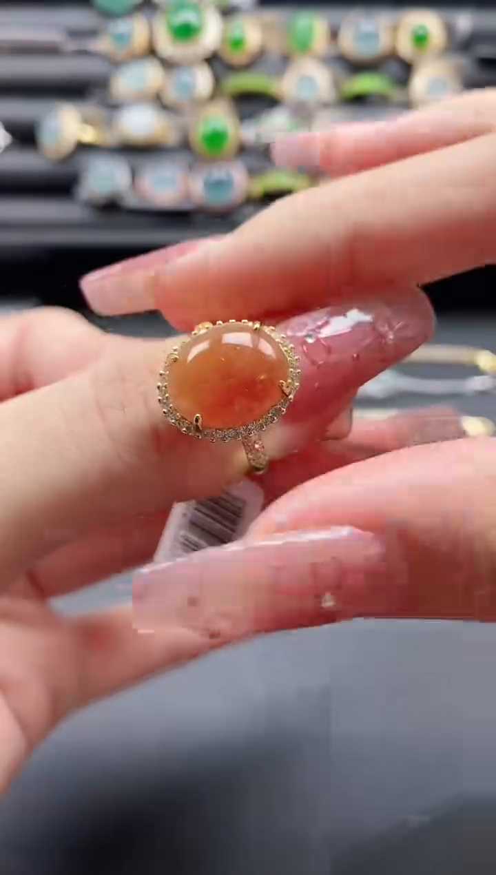 【闪购商品】翡翠戒指银S925镶嵌1111