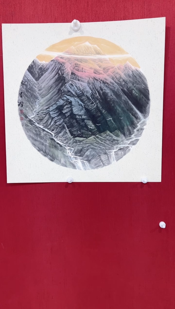 【闪购商品】国画周呈润老师画作  教学范本原作