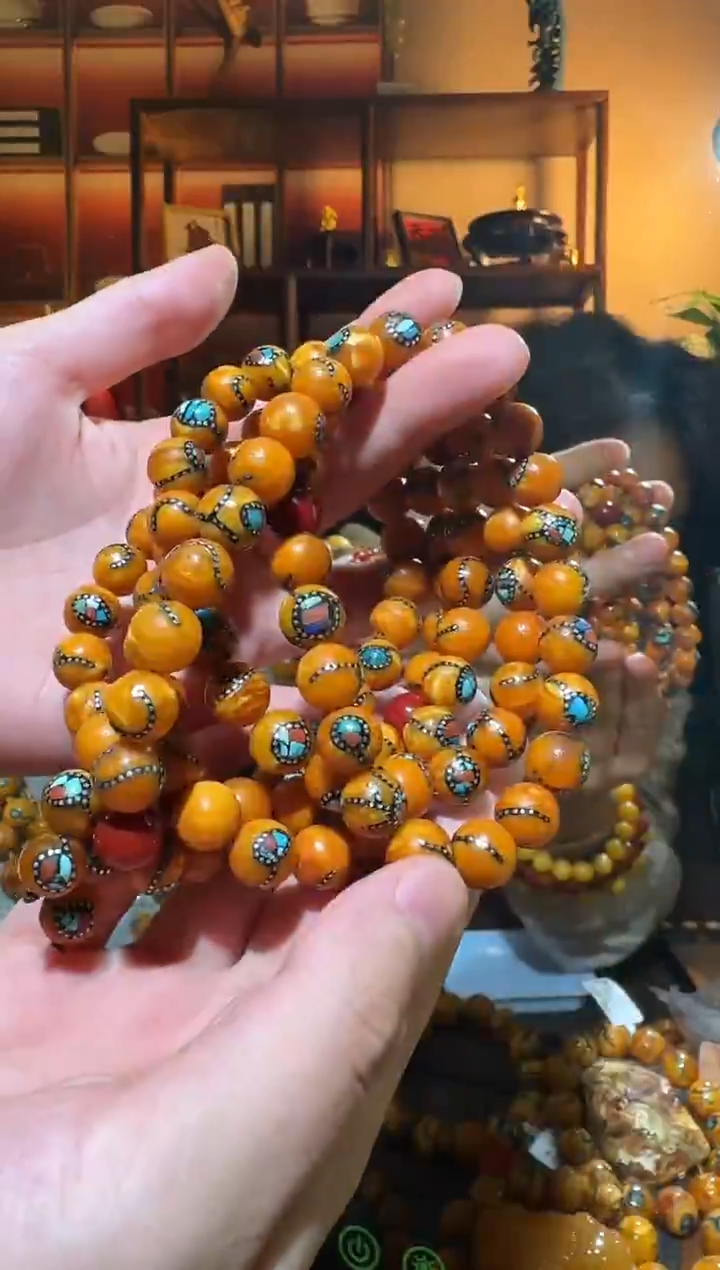 蜜蜡颈饰未镶嵌863天然蜜蜡珠宝奇石