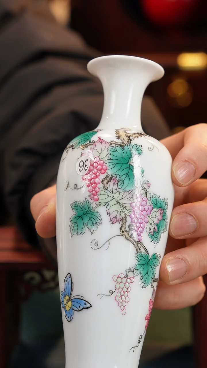 【闪购商品】摆件釉上粉彩纯手绘手工原创瓷器