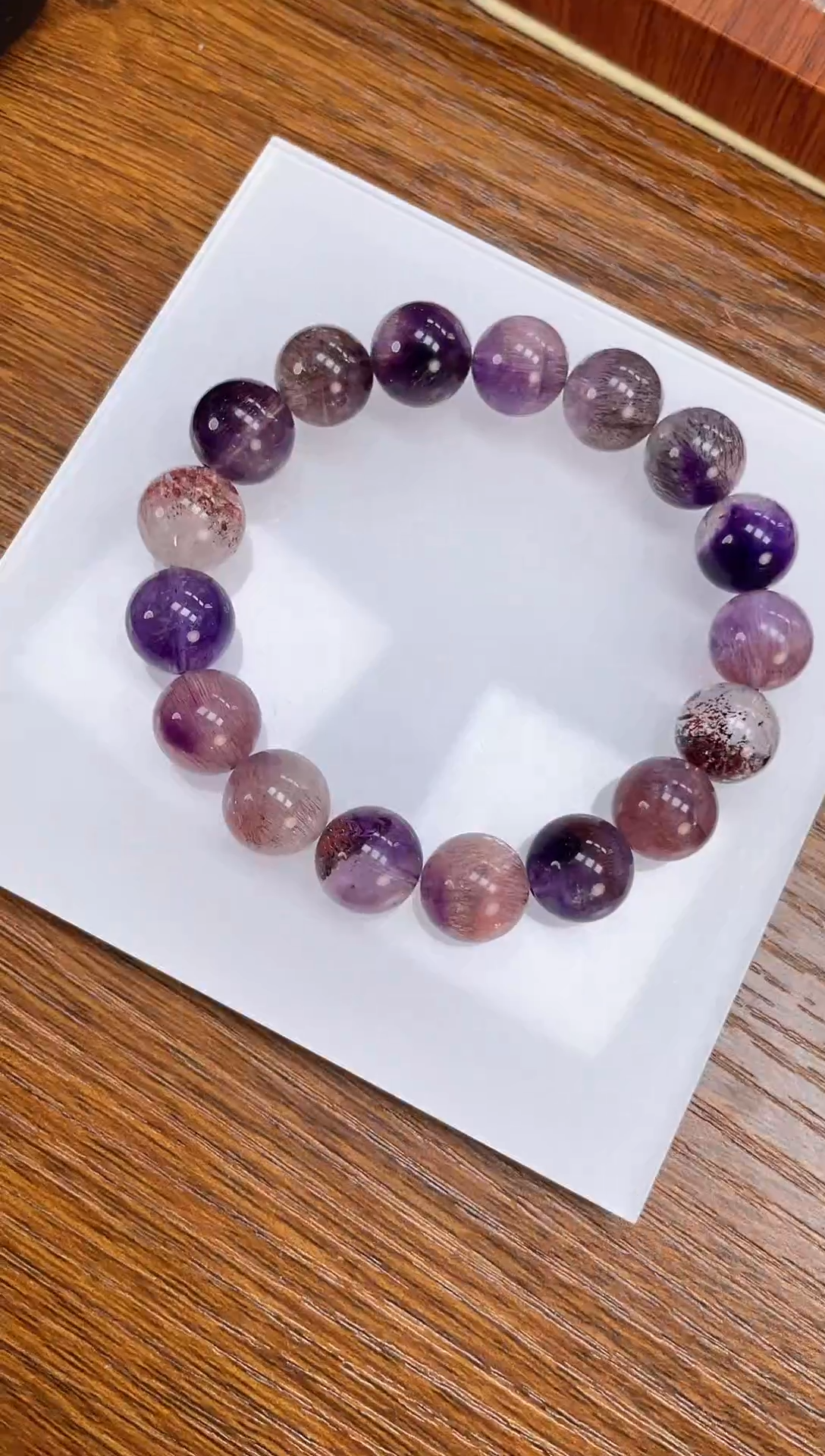 【闪购商品】水晶手链未镶嵌天然超七12mm多样性发一