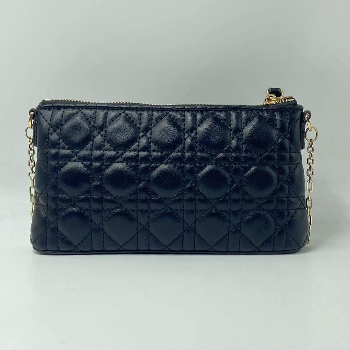 LQ-WITH-QUEEN真皮女包麻雀小包黑色 0153