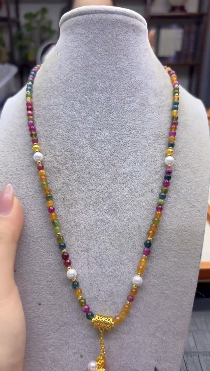 颈饰未镶嵌碧玺DIY款X741