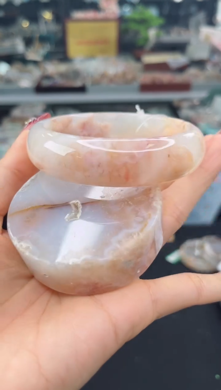 【闪购商品】石英质玉手镯未镶嵌62圈口（赠品镯心）3590405