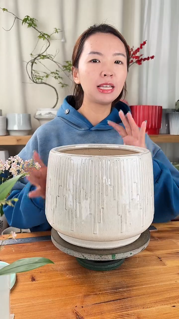 陶瓷花盆桌面琴键款