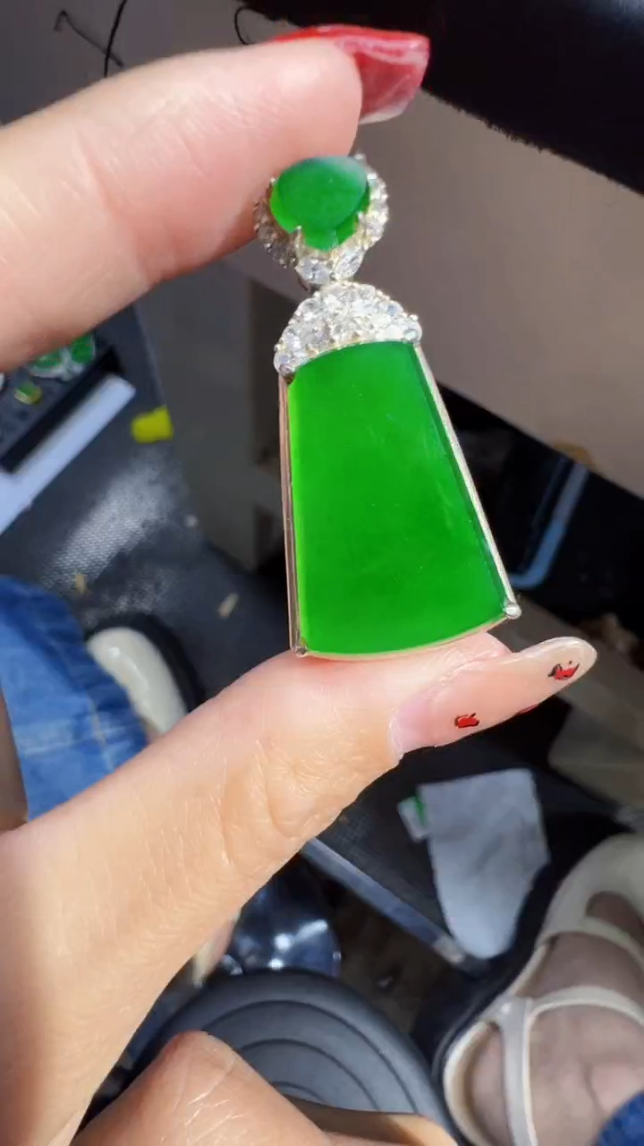 【闪购商品】定制翡翠未镶嵌无事牌商品多样性发货1
