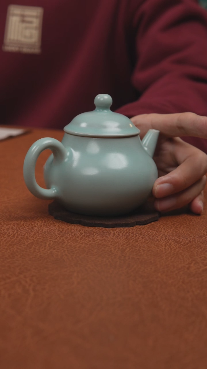 【闪购商品】杯汝州原产地原矿釉仿古支钉壶