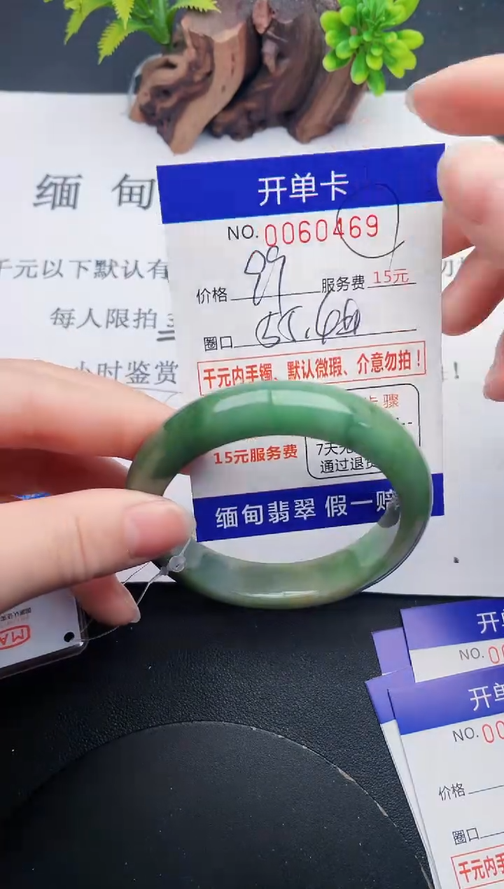 【闪购商品】翡翠手镯未镶嵌69天然翡翠A货