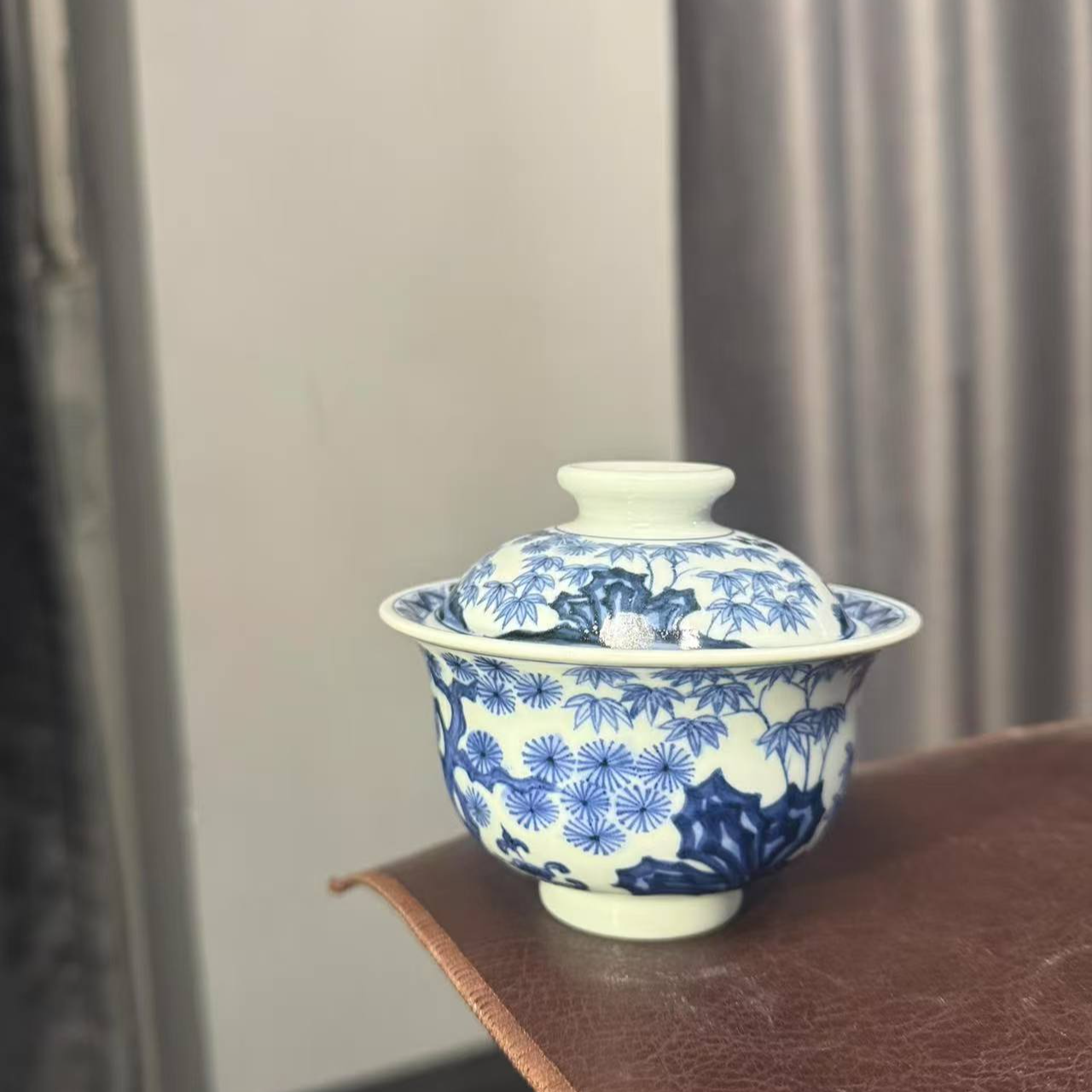 微瑕福利松竹梅盖碗