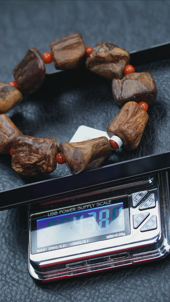 【闪购商品】沉香手串老惠安红油随型单圈43g+