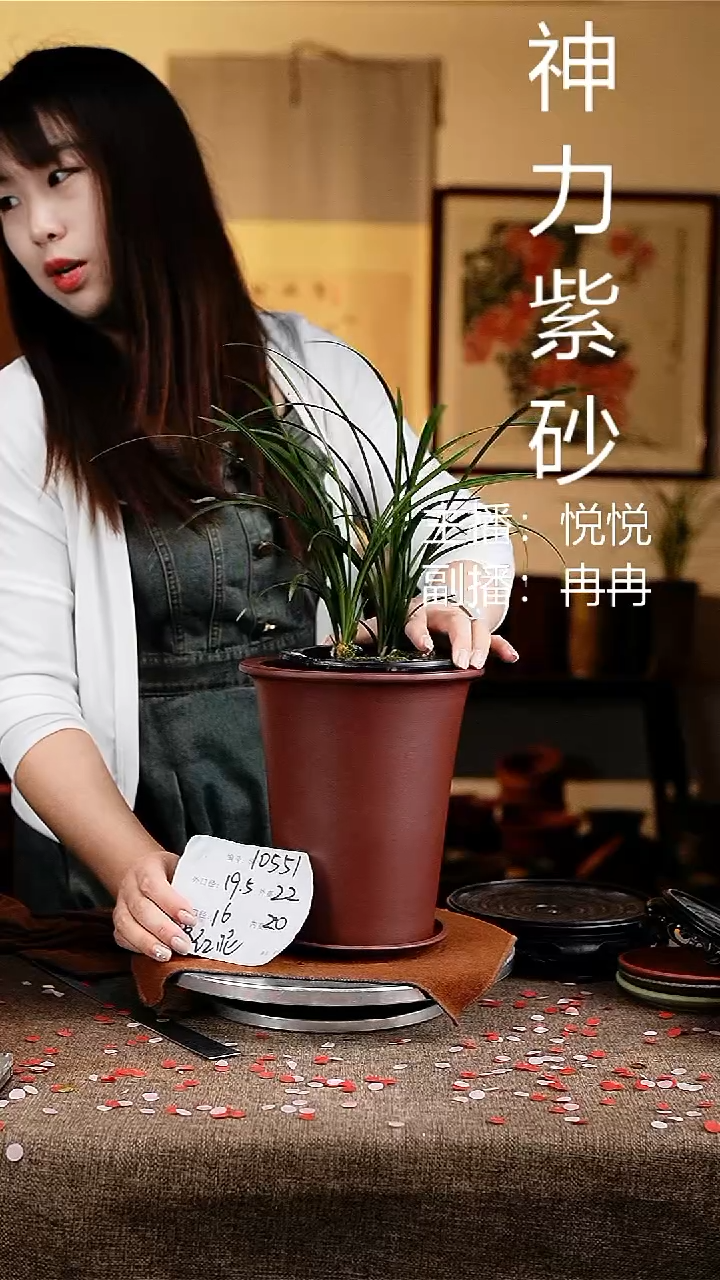 紫砂花盆花卉工艺10551+z