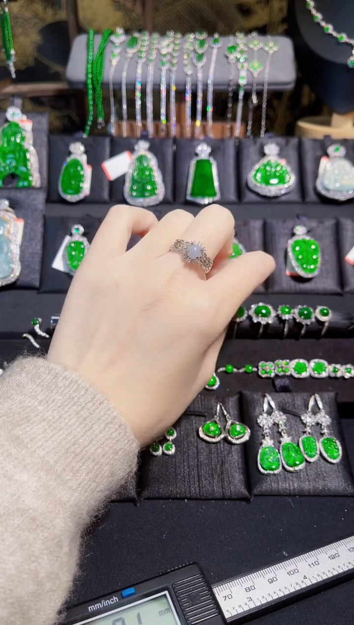 【闪购商品】翡翠戒指未镶嵌蛋面戒指