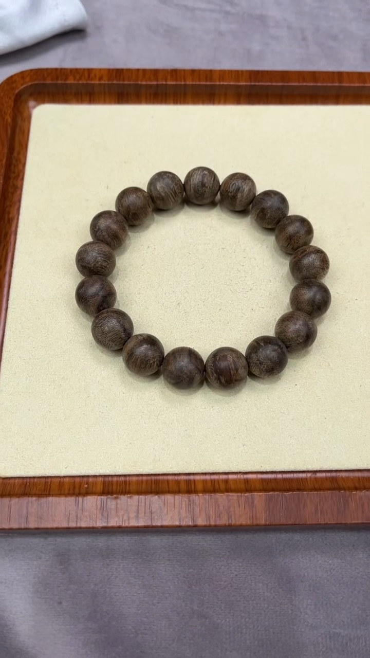 【闪购商品】沉香手串1.3柬埔寨单圈15.3克