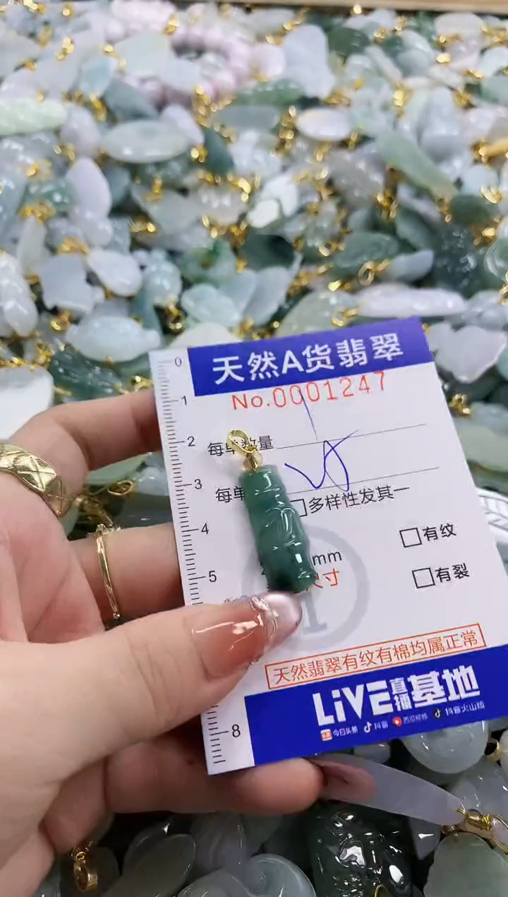 颈饰未镶嵌翡翠天然A货翡翠1