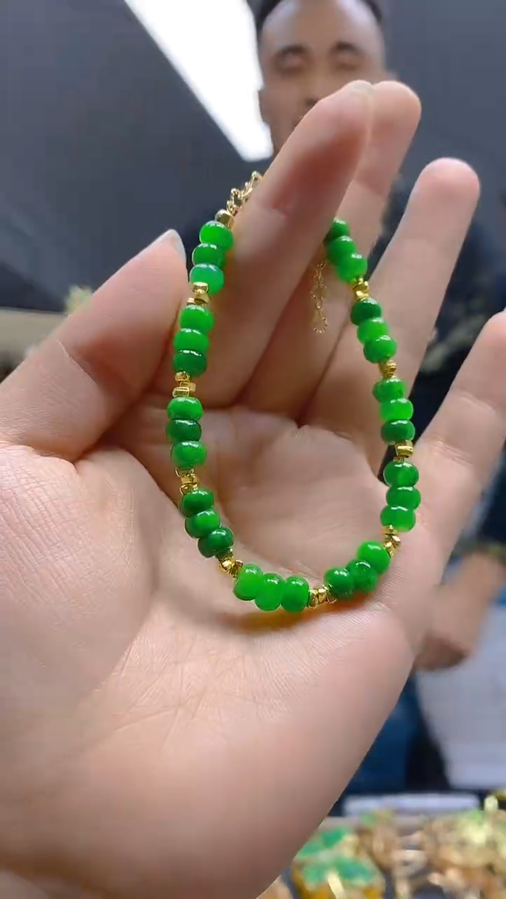 【闪购商品】翡翠耳饰合金0269翡翠手链