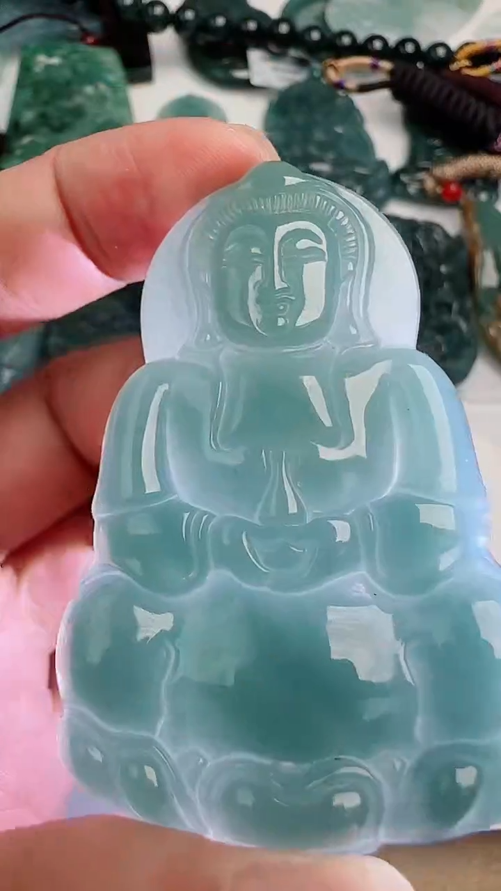 翡翠未镶嵌颈饰多样性随机发其一