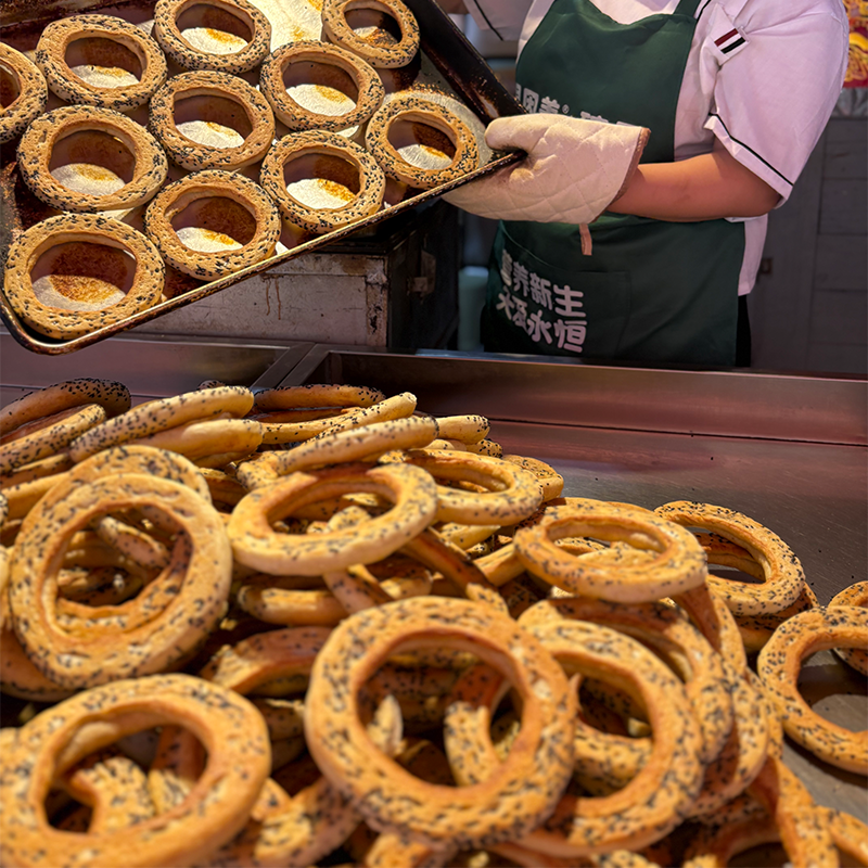 山西特产运城圈圈馍酥圈馍10个装现做现发月亮圈传统手工速食小吃