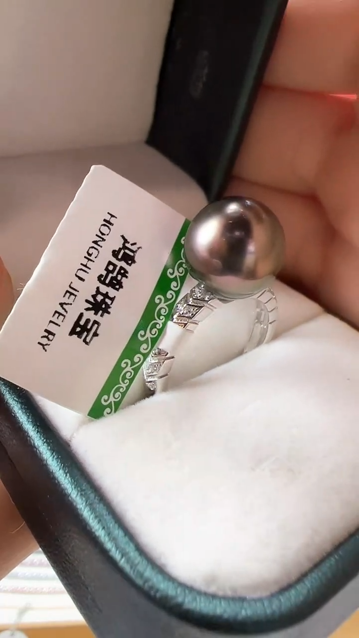 【闪购商品】海水珍珠戒指未镶嵌蝎尾款大溪地戒指