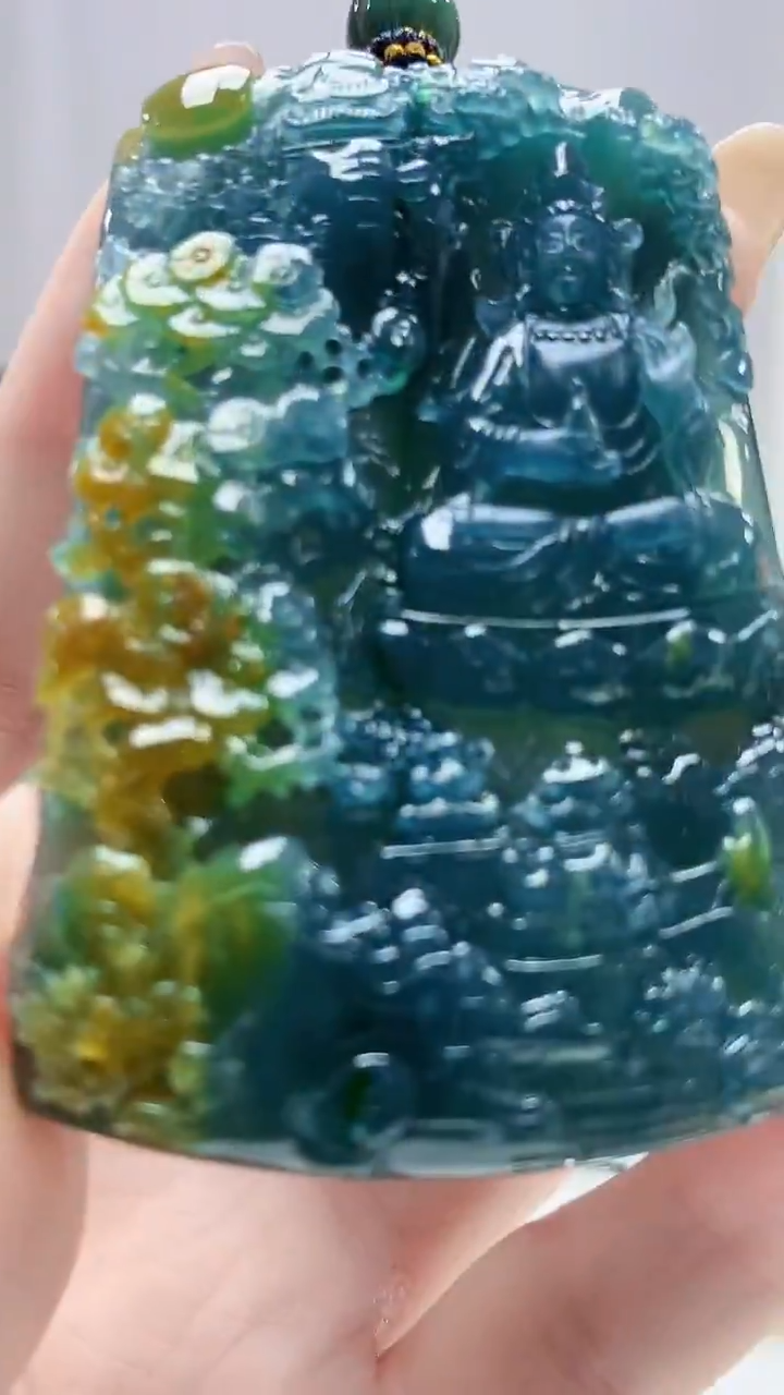 未镶嵌定制翡翠5060DD-毛货挂件141