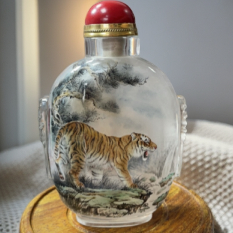 内画壶摆件虎虎生威文化礼品商务送礼家居装饰