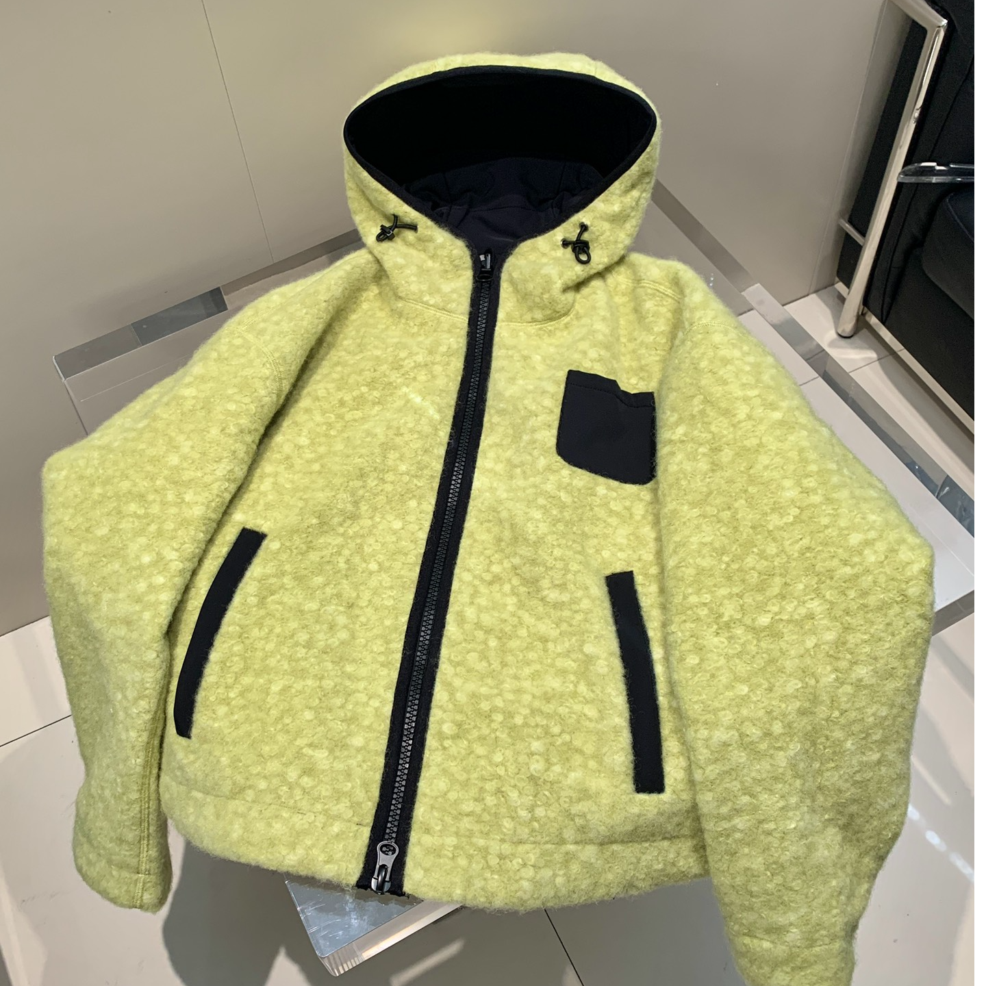 【小雨姐在这里】“梦幻云朵”小众减龄牛油果绿棉服连帽外套女WT6707