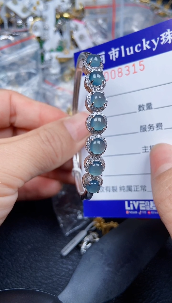 【闪购商品】翡翠颈饰银S925镶嵌8315