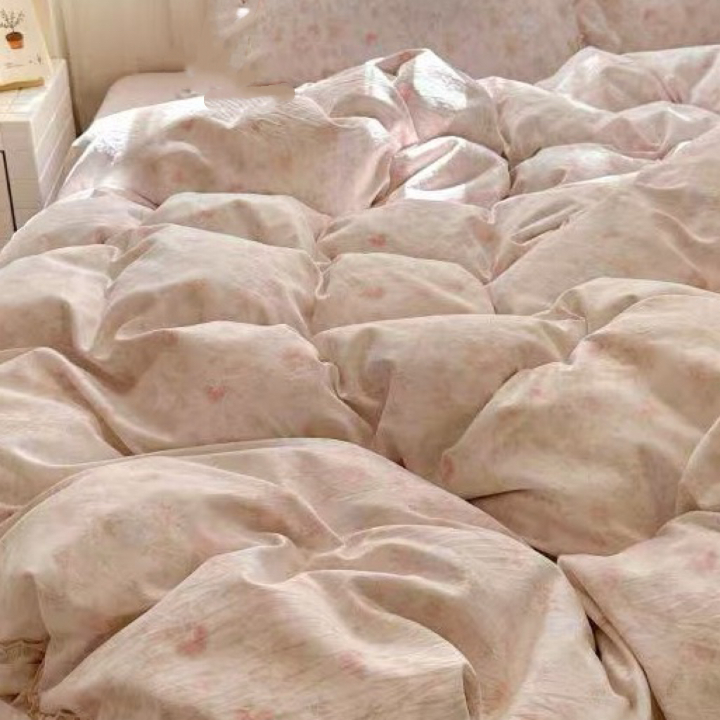 【梦华录四件套】四季柔软ins风双层纱四件套简约法式床品