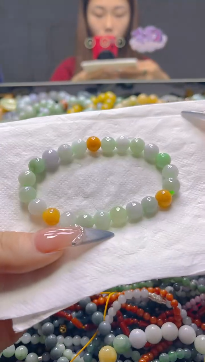 颈饰未镶嵌翡翠8MM