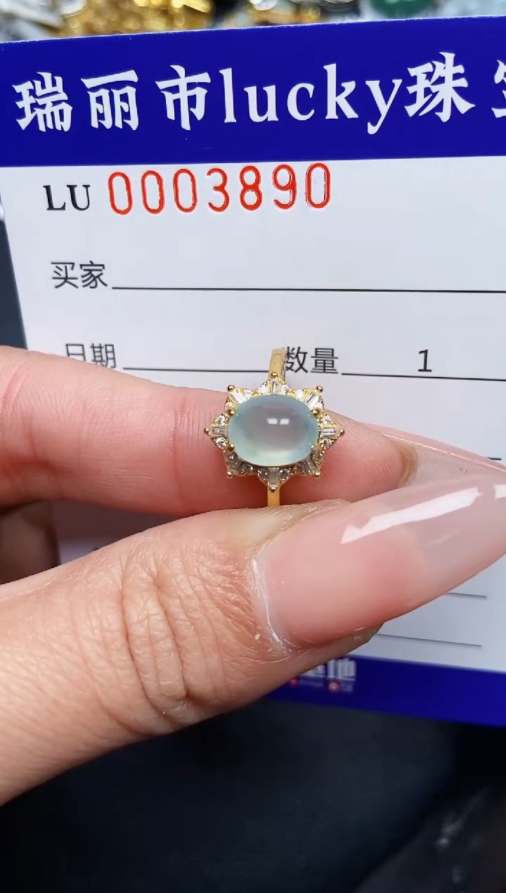 【闪购商品】翡翠颈饰银S925镶嵌3890