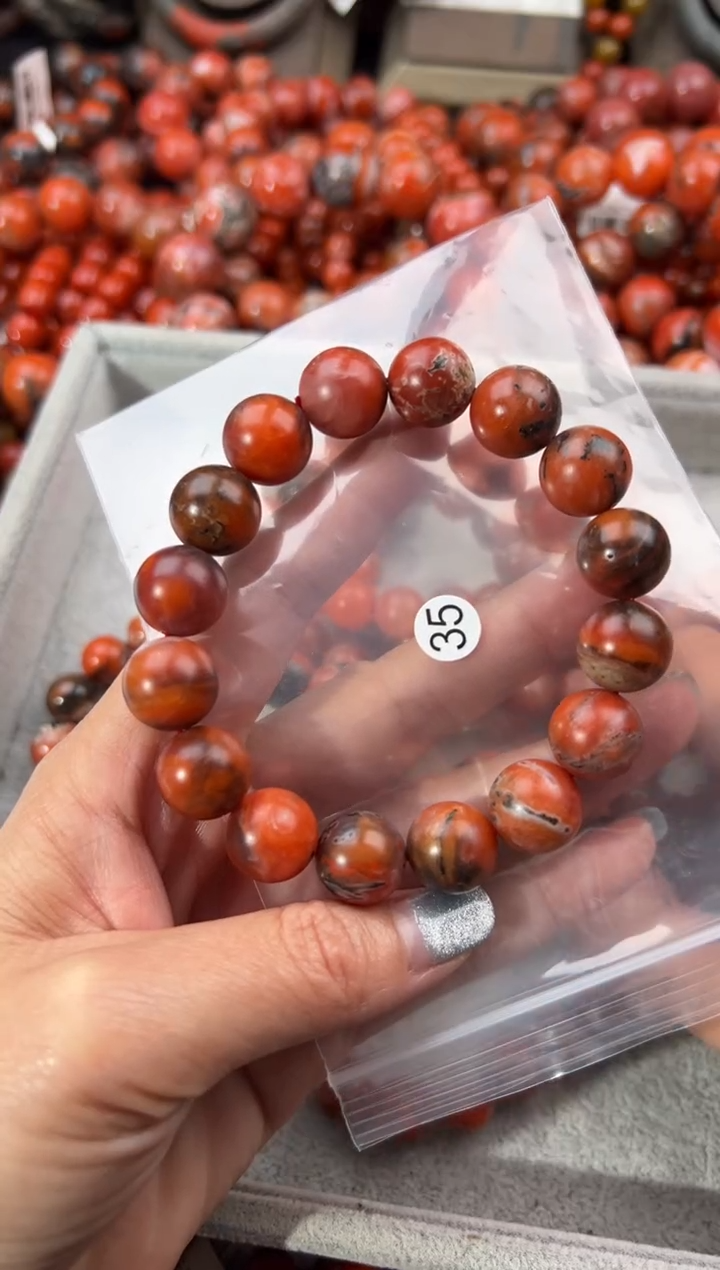 未镶嵌手串南红玛瑙13+