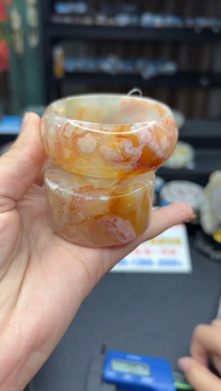 【闪购商品】石英质玉手镯未镶嵌229（54圈赠送镯心）