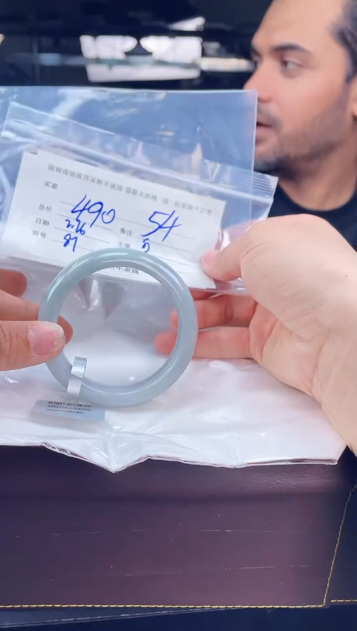 【闪购商品】定制翡翠手镯未镶嵌毛货手镯需精细抛光/54