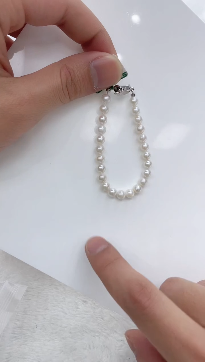 【闪购商品】海水珍珠手链银S925镶嵌海水珍珠手链