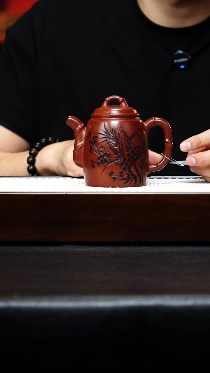 茶壶紫砂197宜兴紫砂 西施 紫龙血砂 赵圆静 h197