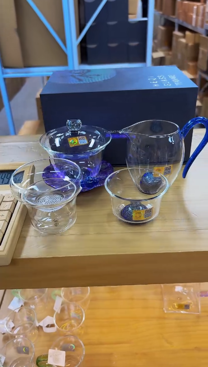 禾器斑斓曜辰盖碗星云紫+禾器斑斓怡然茶海无包装+++