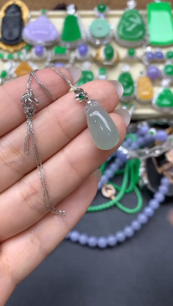 【闪购商品】翡翠颈饰18K金镶嵌62-中国好珍宝