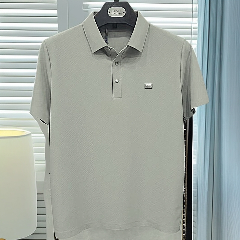 【9387】男士商务T恤弹力透气百搭