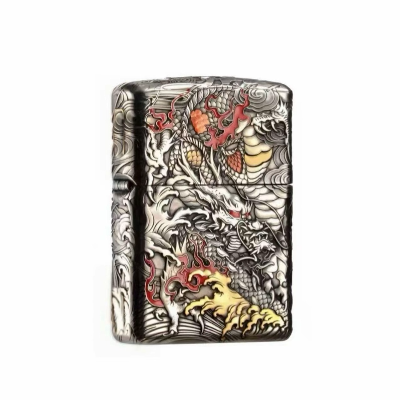 ZIPPO/之宝【龙凤呈祥】立体浮雕 鹰皇老师 套壳防风打火机DY9902TJ